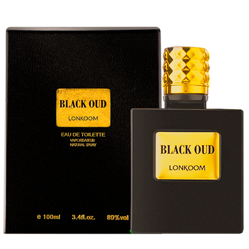 Perfume Masculino Black Oud For Men Lonkoom Eau de Toilette 100ml - Imagem 2